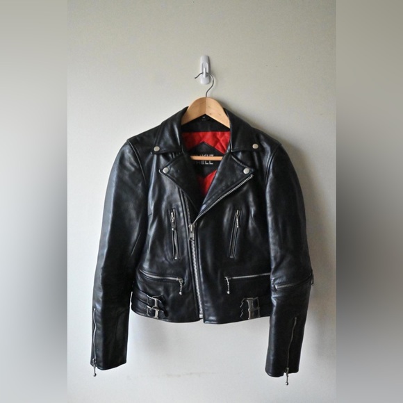 [SOLD] Straight to Hell Defector Women's Leather Moto Jacket M - Picture 1 of 9